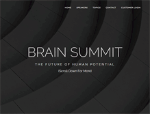 Tablet Screenshot of brainsummit.com
